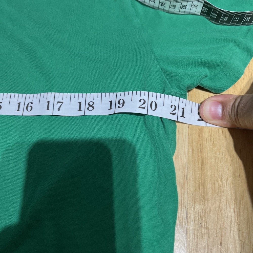 Polo Ralph Lauren Men;s T-Shirt SZ L Crewneck Cotton Green Red Pony - Picture 6 of 8